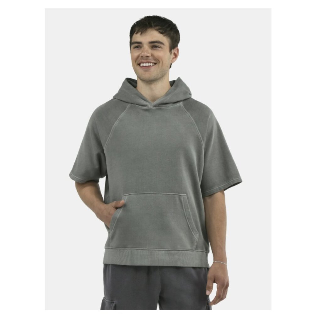 No Boundaries French Terry  with Short Sleeves Pullover Hoodie